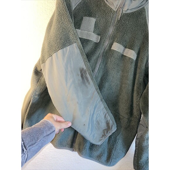 U.S Military Army Polartec Gen III Fleece Jacket gorp Large Regular Sweater 1/4 - Picture 5 of 11